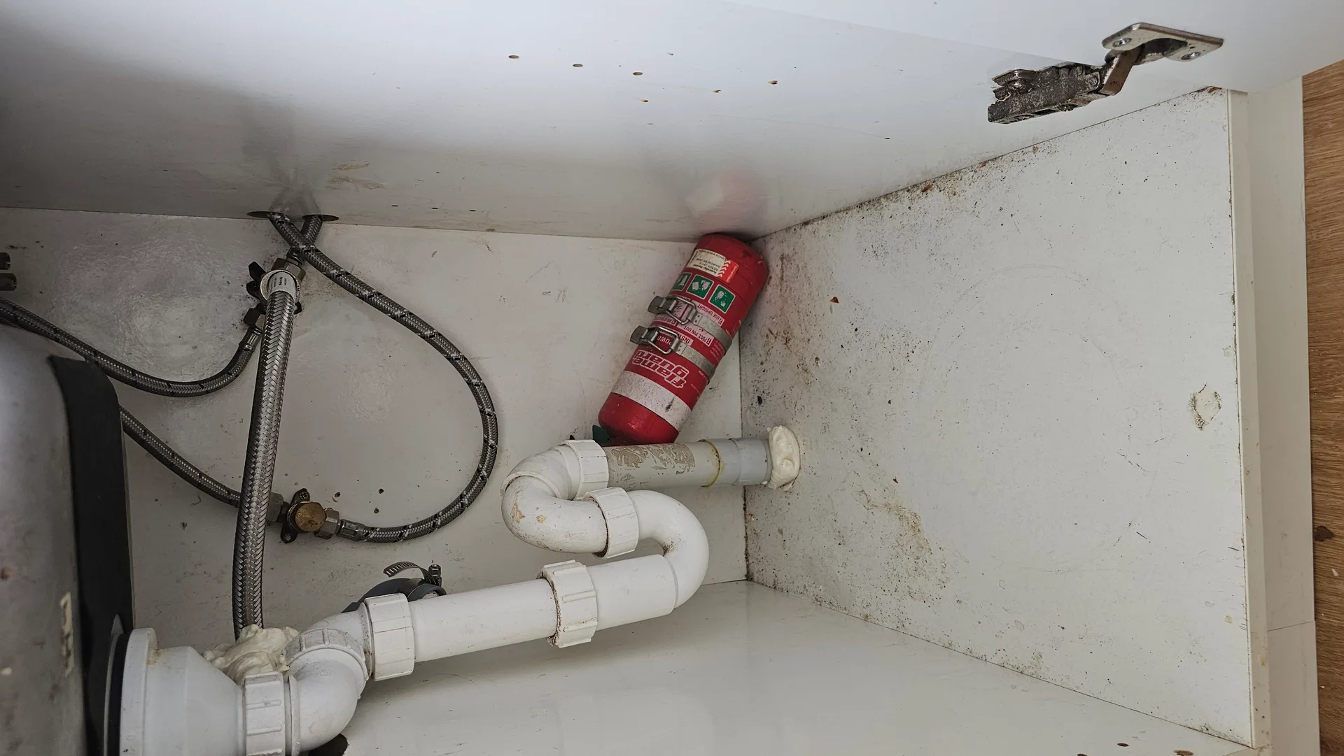 Under Sink Cleaning - Before